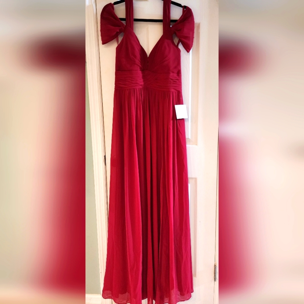 Elegant Red Evening Gown